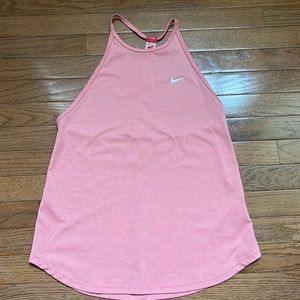 Nike stipe reddish/orange stripe.